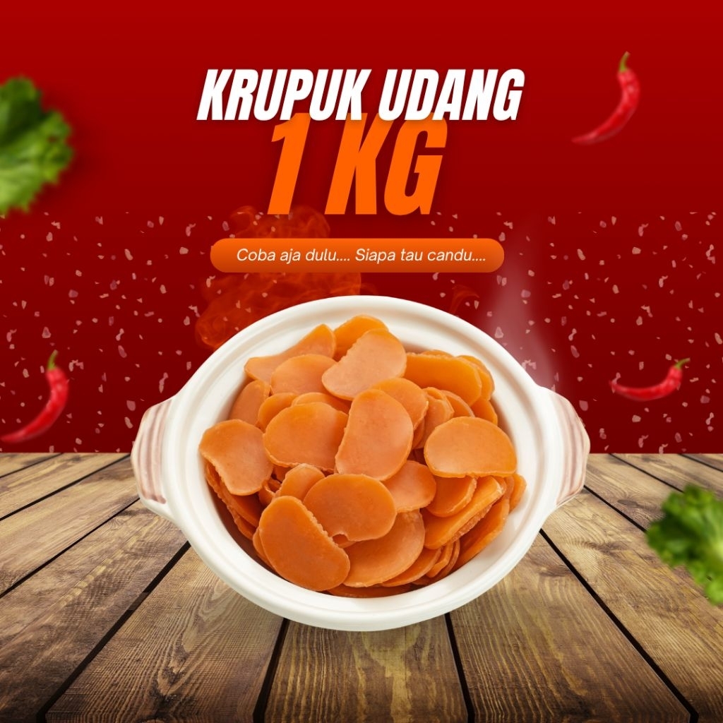 KERUPUK UDANG / KRUPUK UDANG / KERUPUK SARI UDANG / KERUPUK UDANG EKONOMIS 1 KG