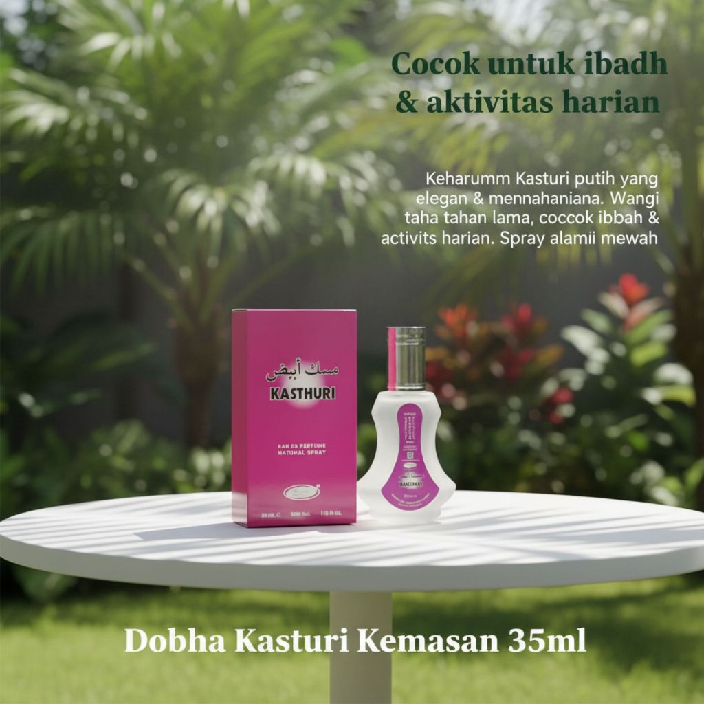 (Dobha 35ml) Parfum Dobha Kasturi 35ml Aroma Kasturi Dobha 35 ml
