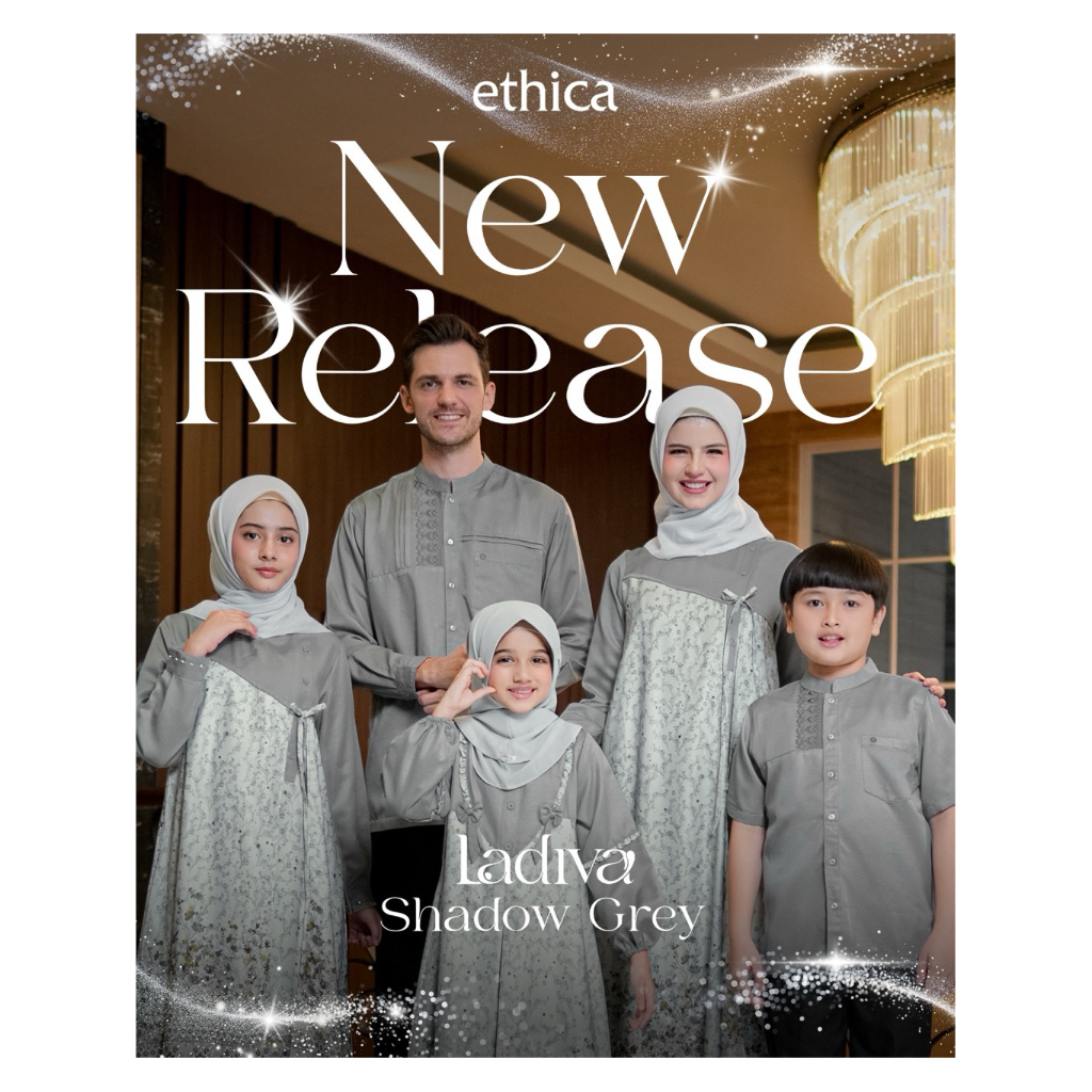 Sarimbit Ethica 2026 / Sarimbit Ethica keluarga / Sarimbit Ethica ladiva shadow grey