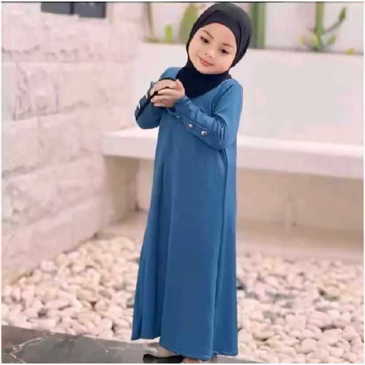 Gamis Anak Rajut Knit Premium Kekinian Terbaru Gamis Anak Abaya / GAmis Anak Inara