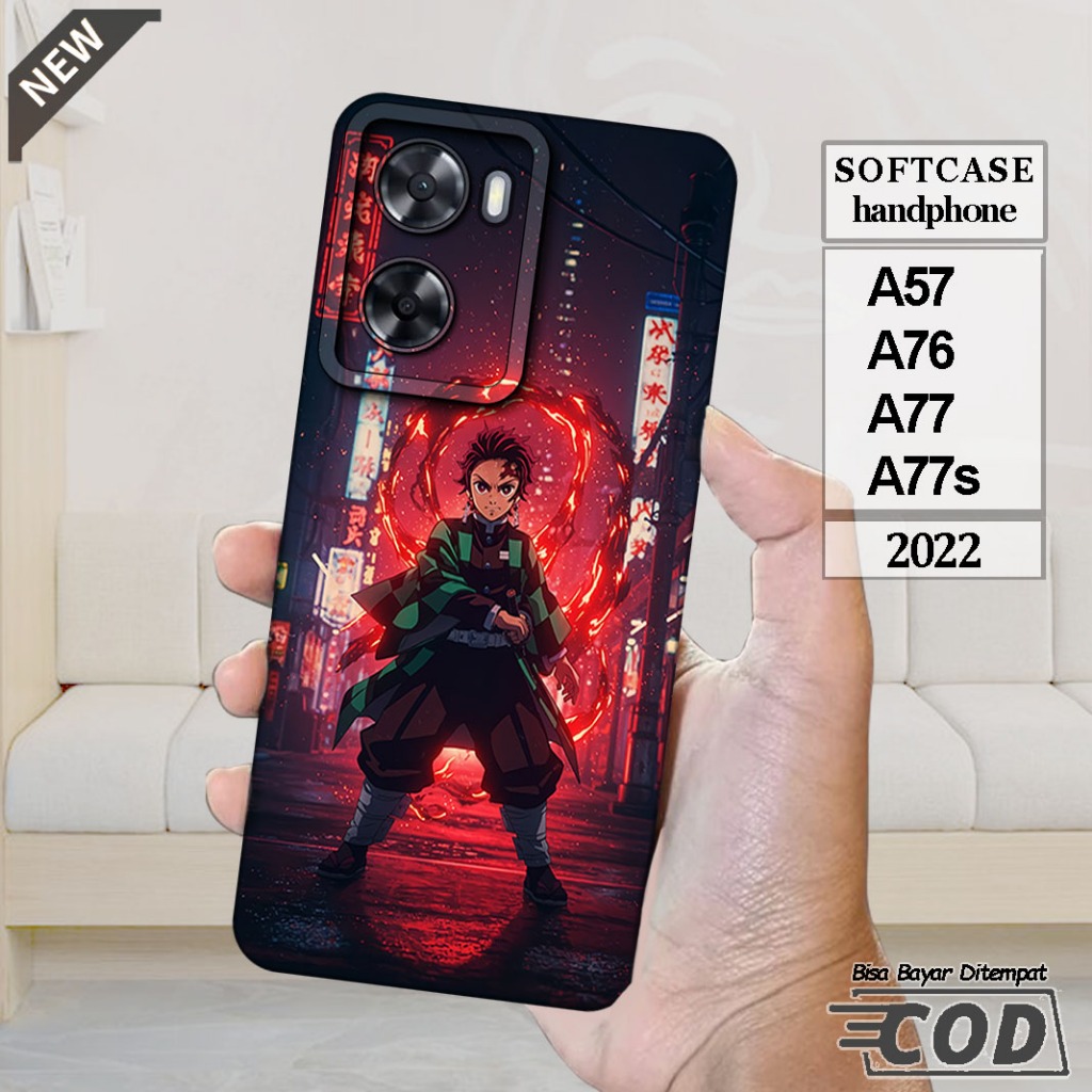 Case OPPO A57  -OPPO A76 -OPPO A77 -OPPO A77s  _Casing Silikon  hitam bening lentur elastis keren