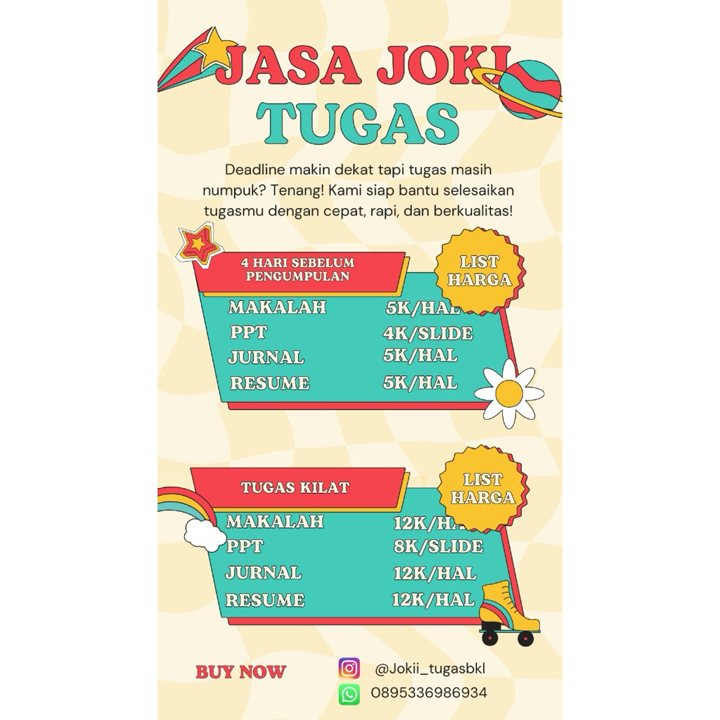 Jasa joki tugas kuliah cepat kilat