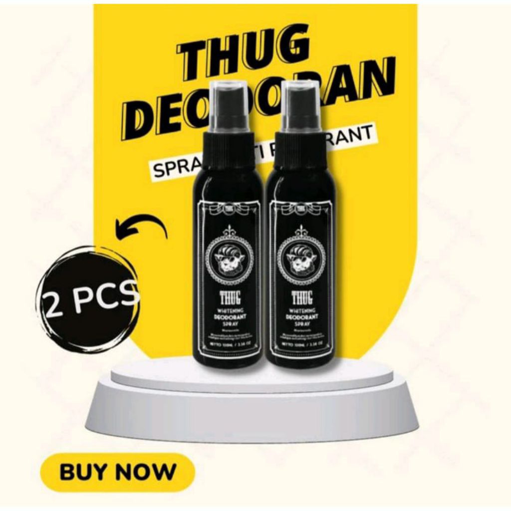 Thug Deodorant Spray Antiperspirant Penghilang Bau badan Bau Ketiak 100ml
