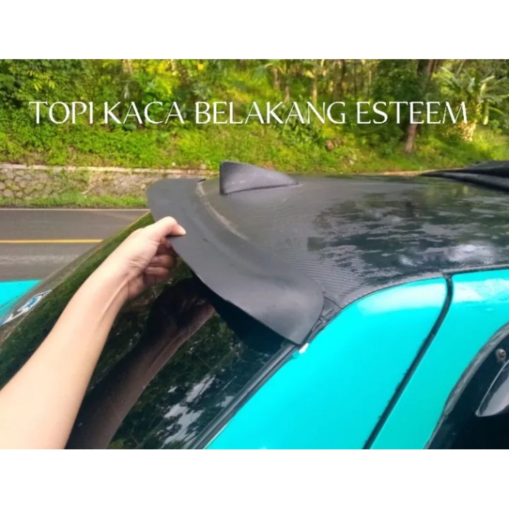 topi kaca belakang esteem