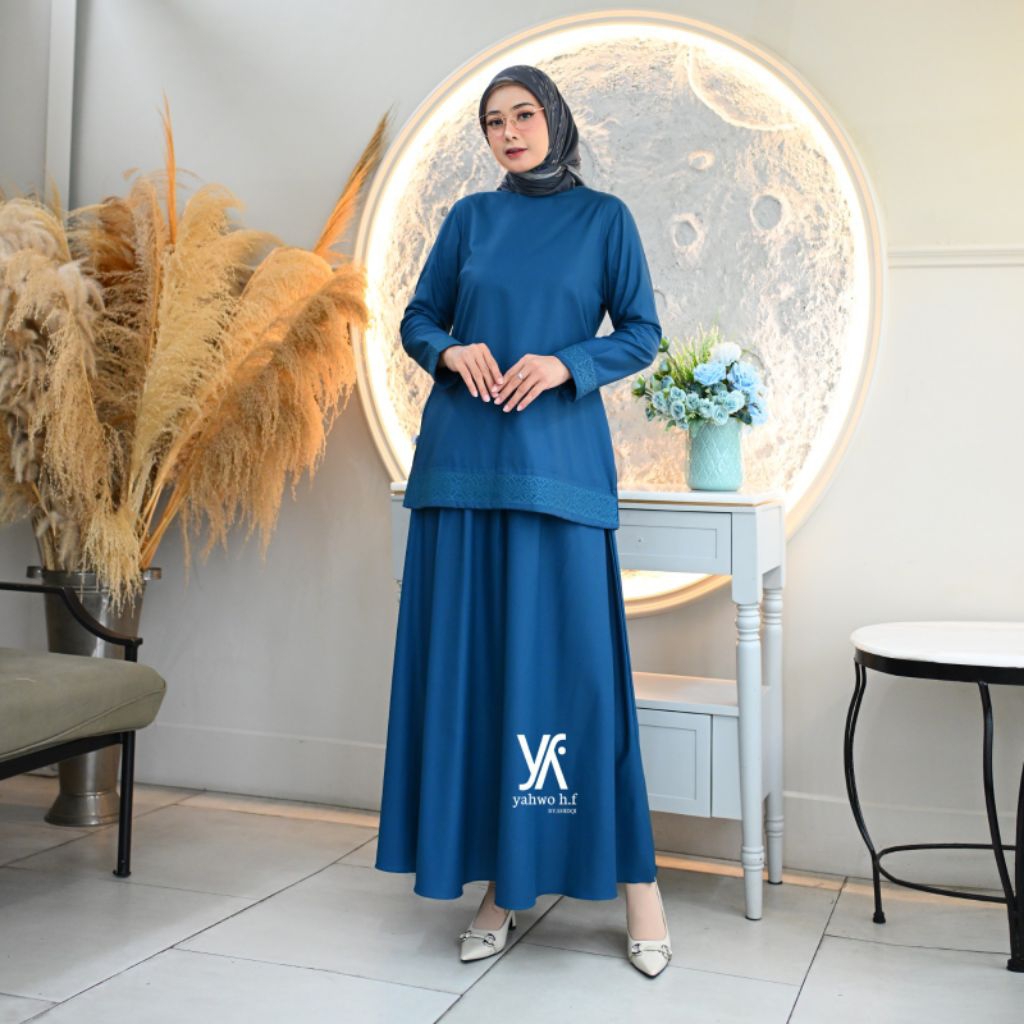 stelan rok one set katun Tobo fodu premium.yahwo hijab fashion R.060