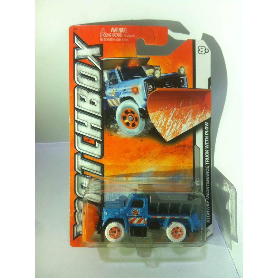 Matchbox. 2012 MBX Arctic - 75. Highway Maintenance Truck with Plow by MATTEL