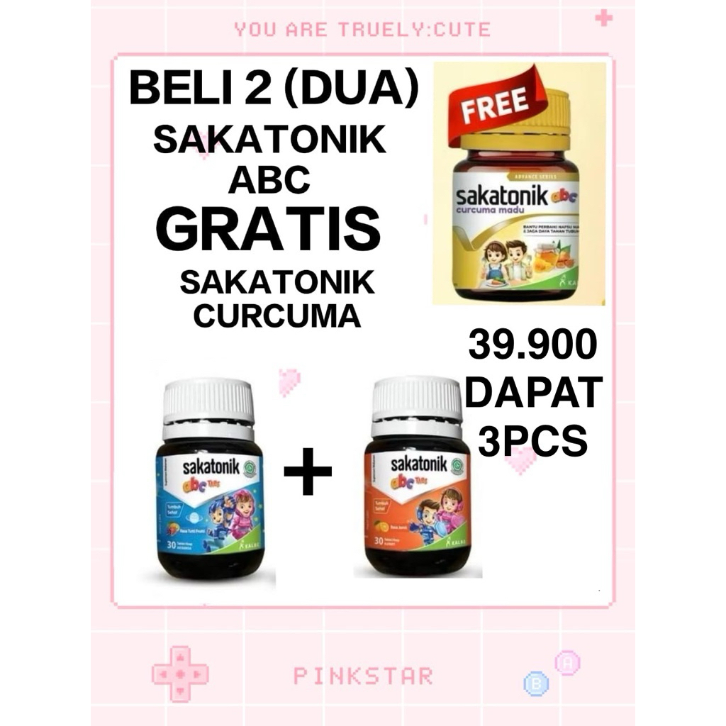 Sakatonik Abc 2 Botol Free 1 Botol Sakatonik Curcuma (Bundling 2 Sakatonik Abc Free 1 Sakatonik