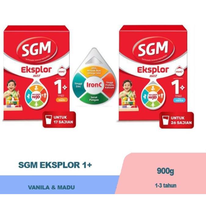 SGM 1+ Susu Madu/Vanila 900gr Usia 1-3 Tahun