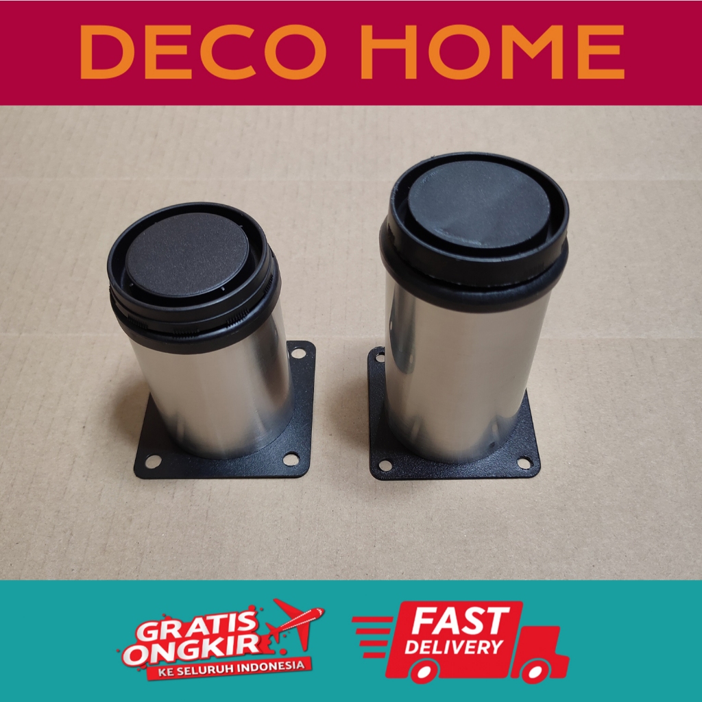 KAKI SOFA BULAT ADJUSTABLE. KAKI MEJA LEMARI BULAT