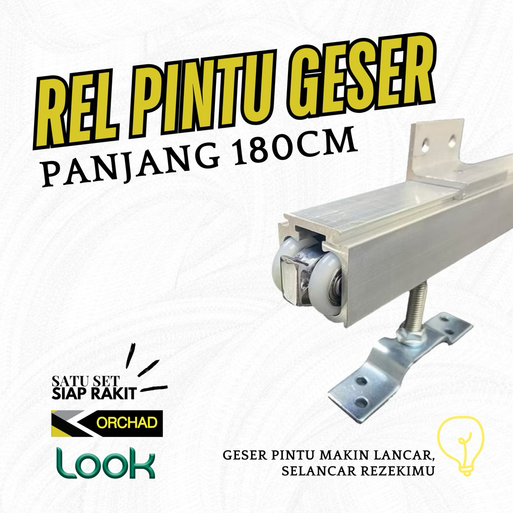 Rel Gavlanis Pintu Sliding Track Orchad J3 | Rel Pintu Sliding / Geser Orchad 1 Set | Pintu Sliding 