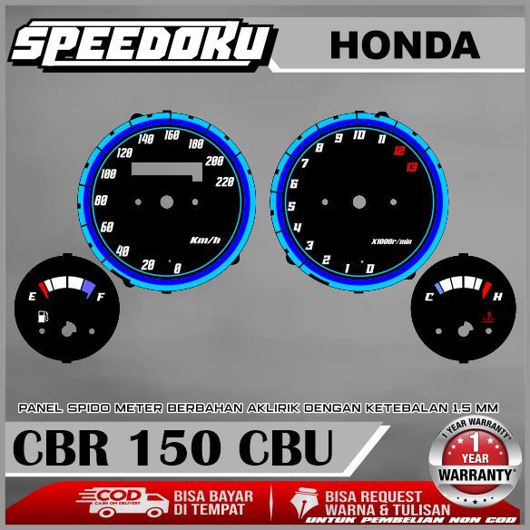 PAPAN SPEEDOMETER CUSTOM CBR 150 CBU