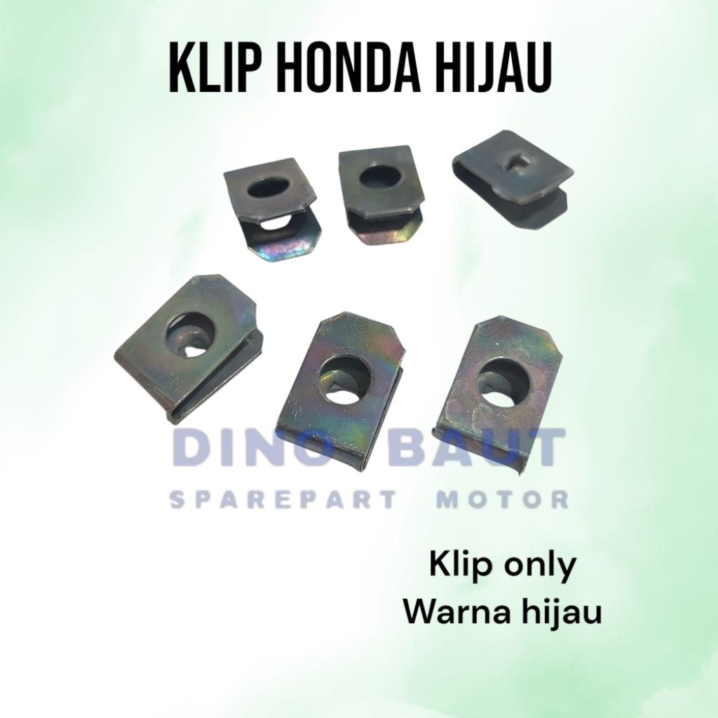50-100 PCS PAKET KLIP HONDA HIJAU /KLIP TANPA BAUT KLIP HONDA BEAT VARIO GENIO PCX SCOOPY