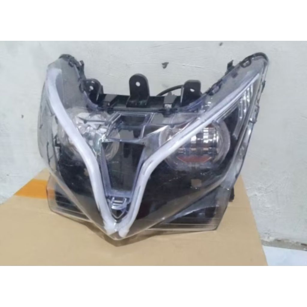 Kedok Reflektor Batok Kepala Lampu Depan Vario 125 Old KZR Custom Lampu Tembak Biled 4 Mata Super Te