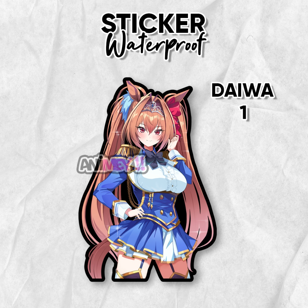 Stiker Daiwa Scarlet Anime Uma Musume / Sticker Anime Waterproof