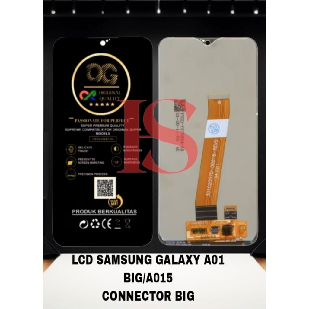 LCD SAMSUNG A01 BIG FULLSET TOUCH SCREEN LCD SAMSUNG GALAXY A01 BIG/A015 CONNECTOR BIG LCD ORIGINAL