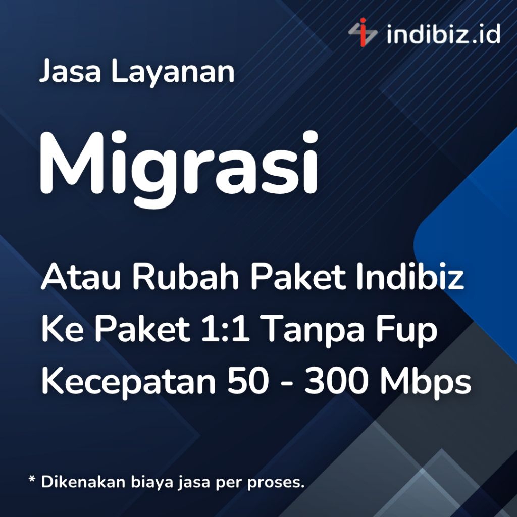 Migrasi / Rubah Paket Indihome ke Indibiz Unlimited Tanpa Fup 1:1 | Speed 50 - 300 Mbps | 1P Interne