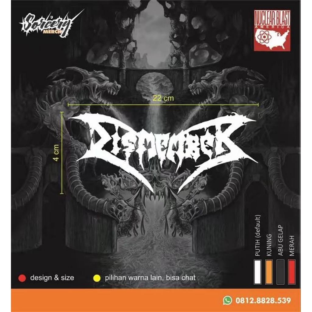 DISMEMBER logo cutting sticker
