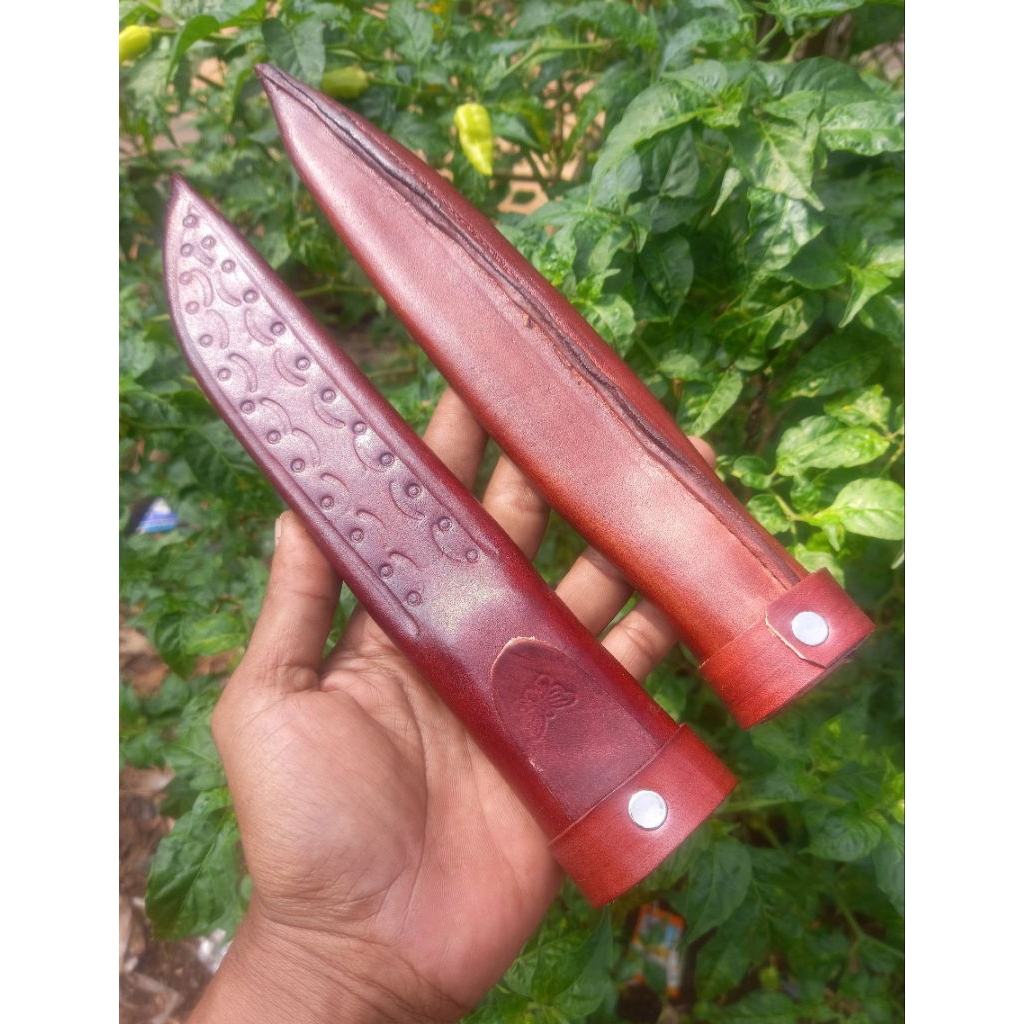 Serangka Pisau Sarung Pisau Bahan Kulit