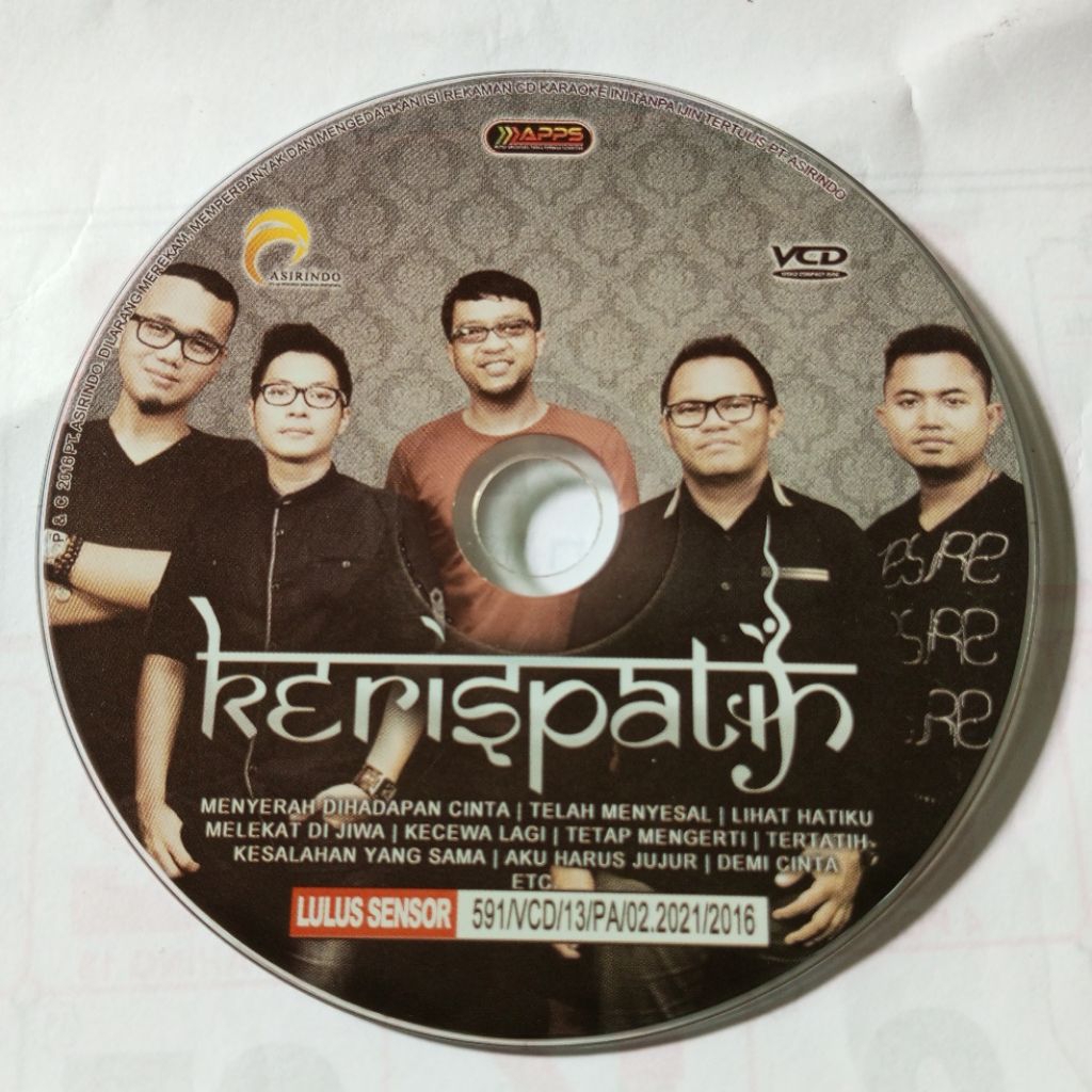 VCD  Pop Karaoke Original Kerispatih