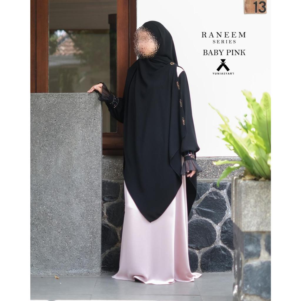 RANEEM SERIES YUNIA SYARI | BROWN | BLACK | BABY PINK | SET PASHMINA BANDANA | SET BERGO