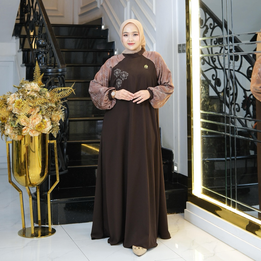 Gwenza - Syabiqa Dress Bordir - Muslim Wanita