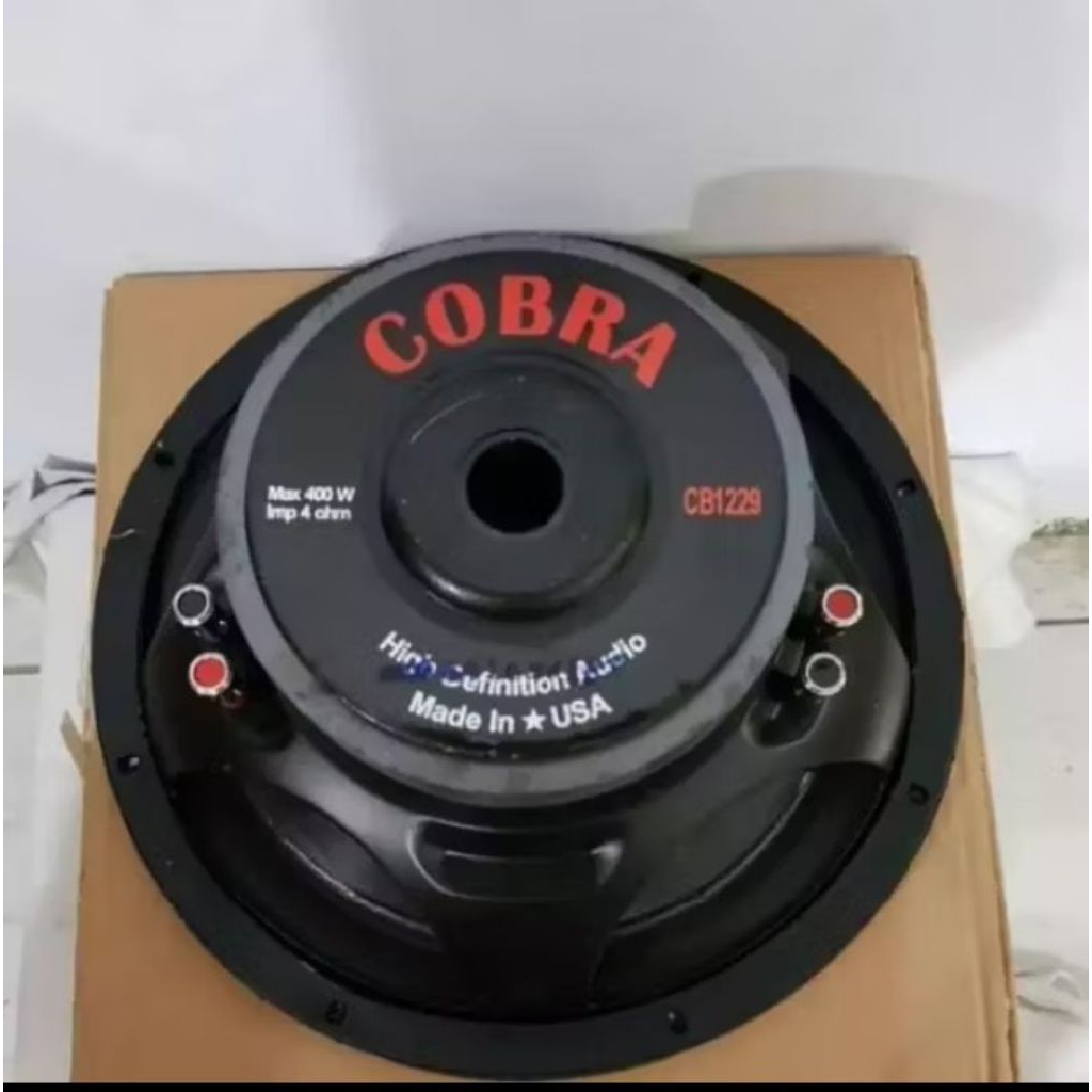 Speaker Subwoofer 12 inch Double Coil Cobra CB-1229 400 Watt Original