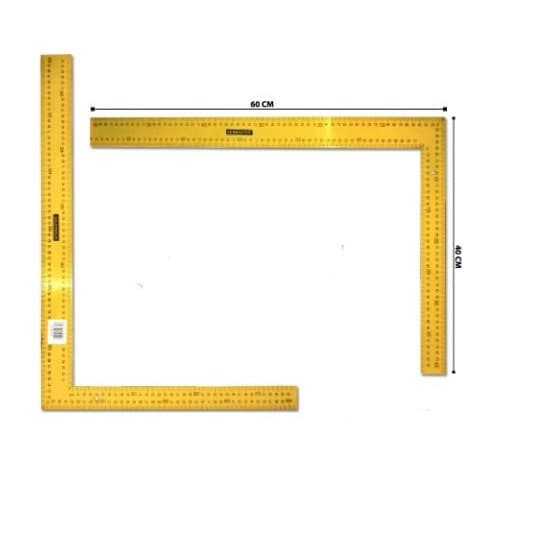 Penggaris Siku L Besi 40x60 Penggaris Tukang Full Besi Siku Meter 40 x 60 cm stanlis