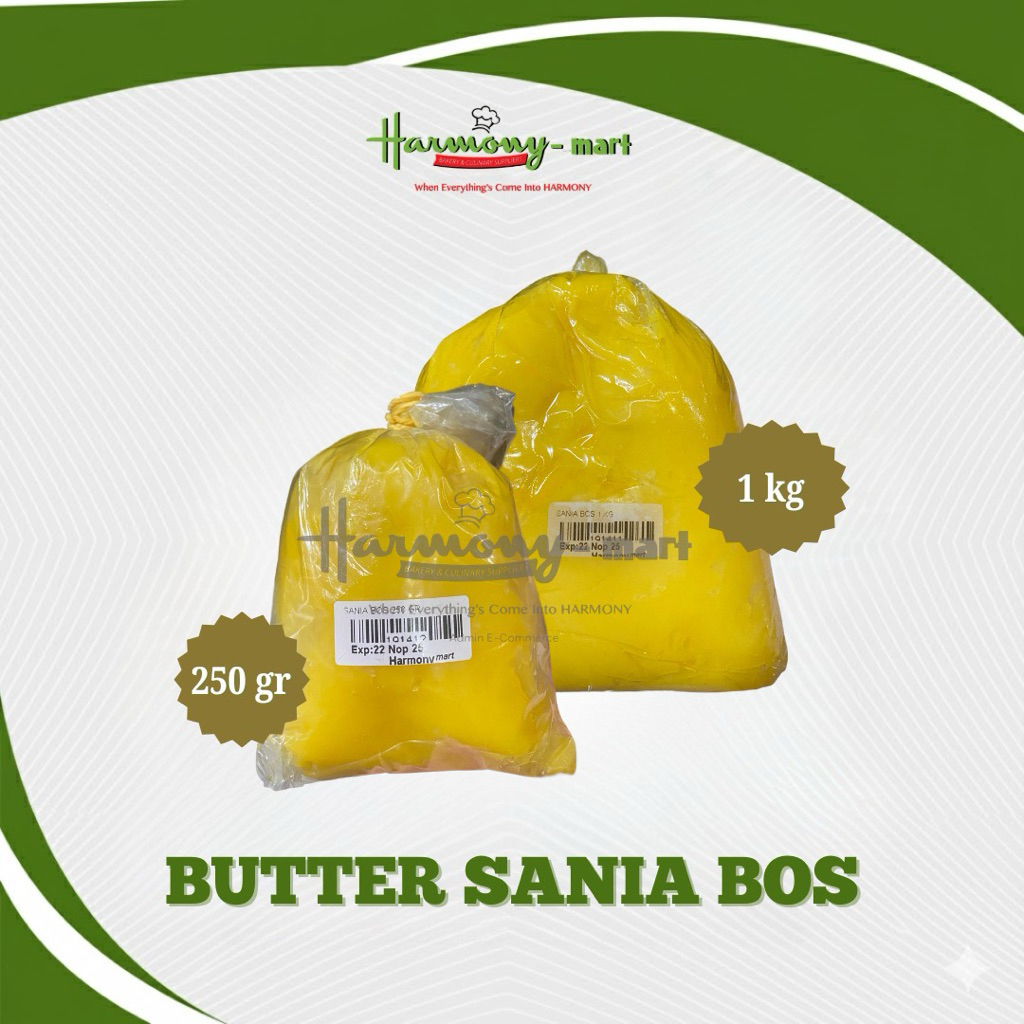 BUTTER SANIA BOS  / Mentega Baking - 1kg / 250gr