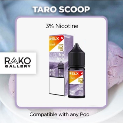 RELX E-liquid Salt Nic 30ml Taro Scoop