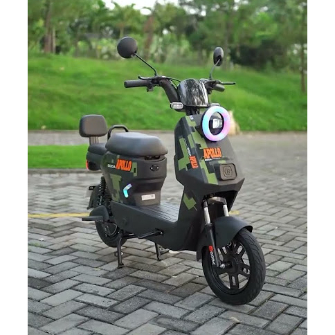 Sarung Jok Sepeda Listrik GODA APOLLO 118 Model KOTAK/ Cover Jok GODA 118 APOLLO Sepasang (Depan+Bel
