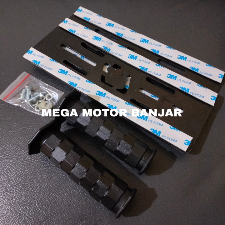 paket grip oktagon + flameless plat nomor variasi Beat vario scoopy Genio pcx supra revo stylo duduk