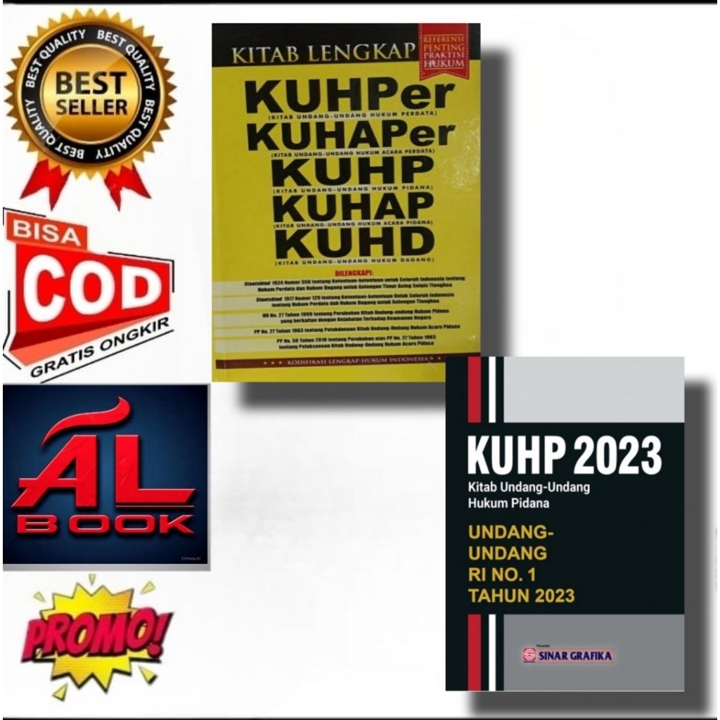 Buku Kitab Lengkap KUHPer KUHAPer KUHP KUHAP KUHD