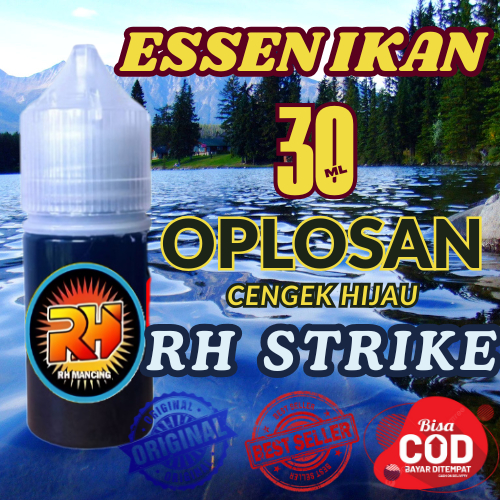 ESSEN IKAN OPLOSAN  CENGEK HIJAU PRODUK ASLI RH STRIKE UNTUK IKAN MAS DAN BAWAL,CAMPUR DENGAN PELET