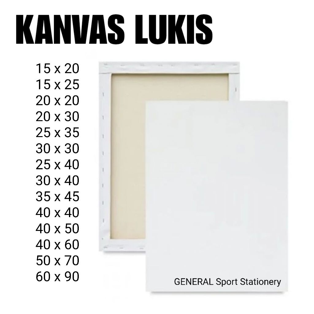 Kanvas Lukis 25x35/30x30