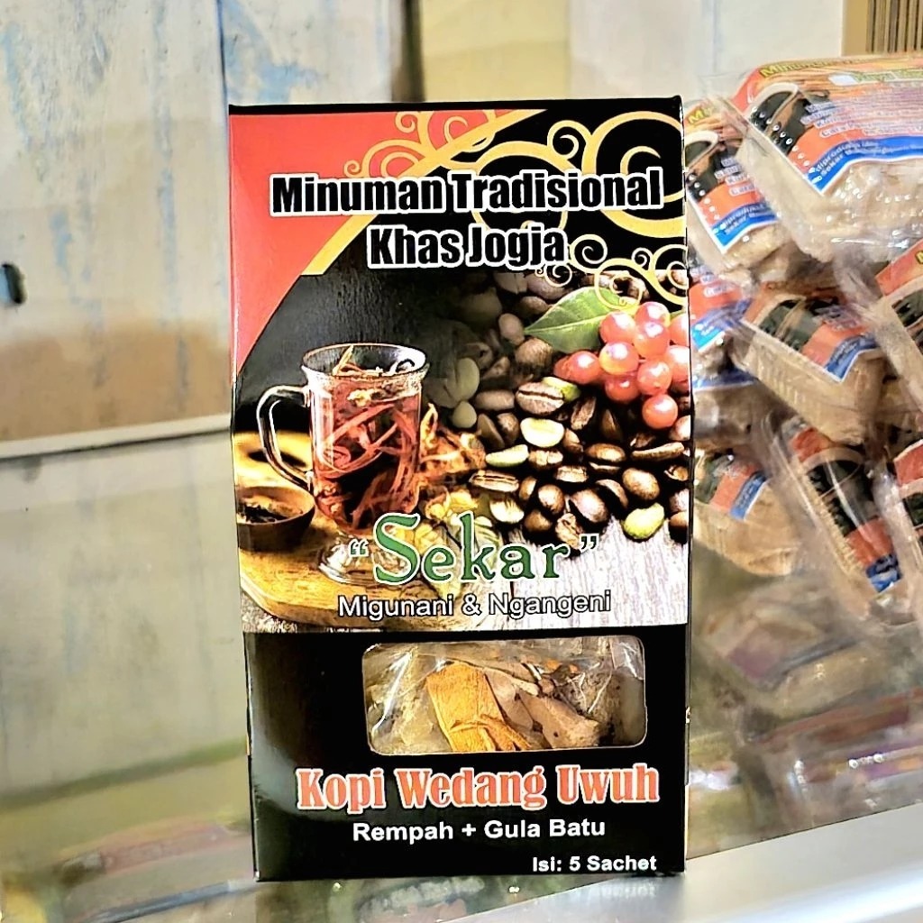 Wedang Uwuh Sekar Rasa Kopi Isi 5 Sachet - Minuman Sehat Jahe Hangat - Oleh oleh khas Bantul jogja