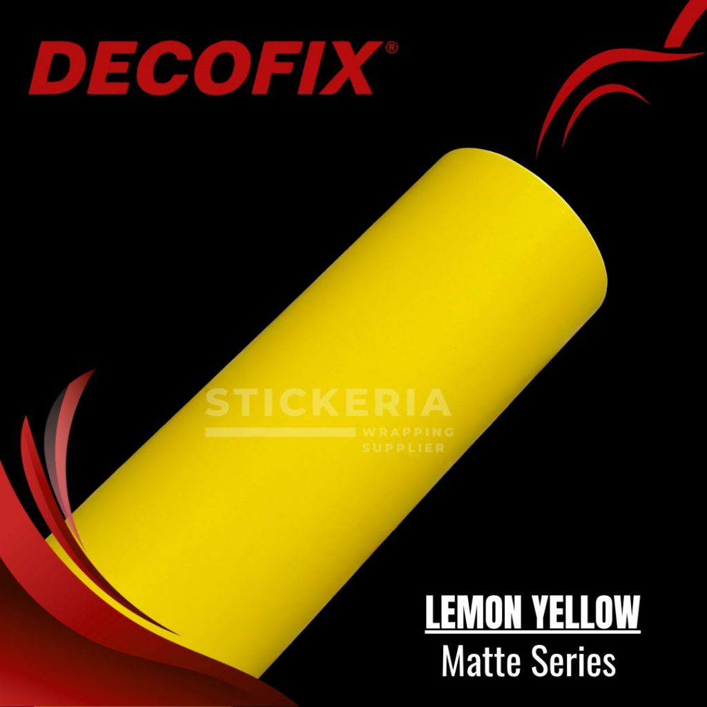 Skotlet Lemon Yellow Doff Sticker Kuning Lemon Dop