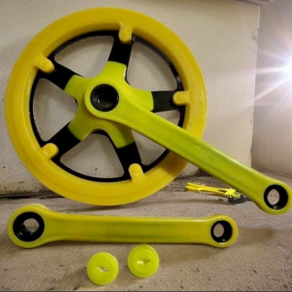 Crank 44t/40t single,bb kotak untuk fixie bmx dan lainya