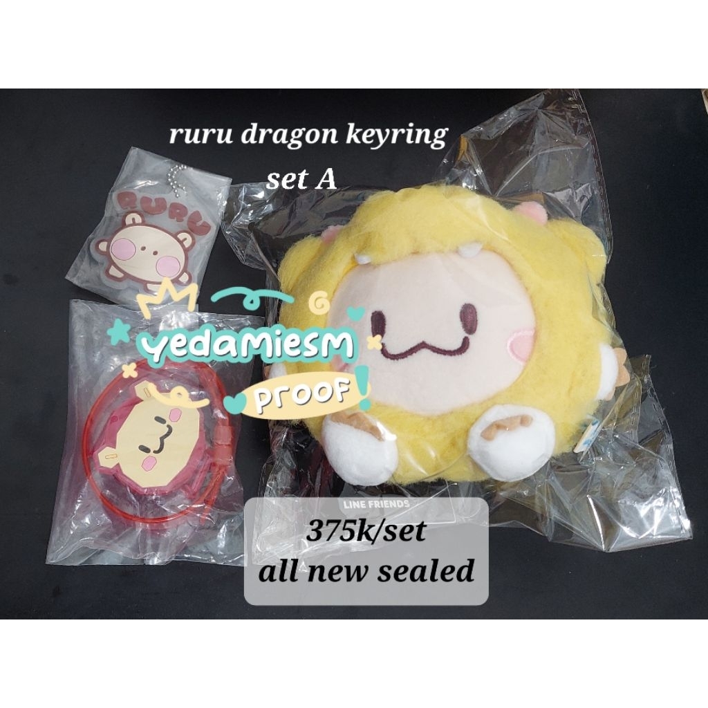 [READY STOCK INA SIAP KIRIM] OFFICIAL TRUZ RURU BC KR TATTON MASCOT SNACK ANGEL DRAGON PLANET KEYRIN