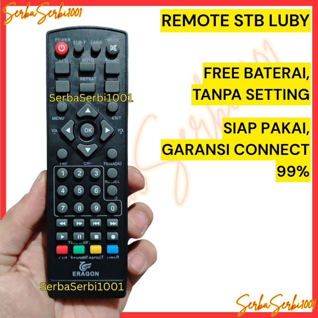 (FREE BATERAI) REMOTE STB LUBY / REMOT SET TOP BOX