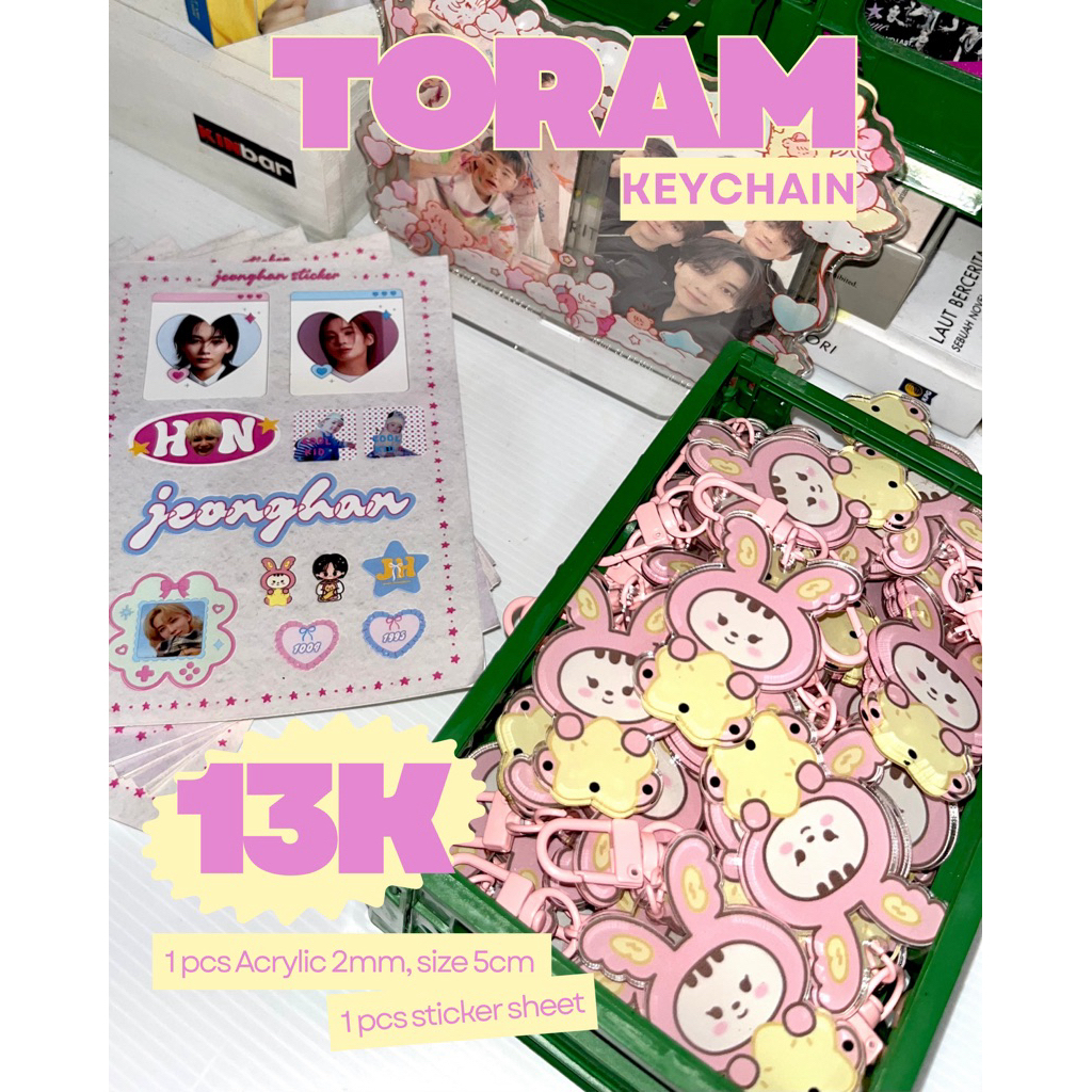 TORAM KEYCHAIN gantungan kunci toram jeonghan