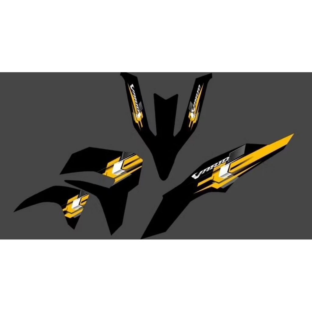 striping sticker transparan vario led new gen 2 125 simple motif custom vario new gen 2 125