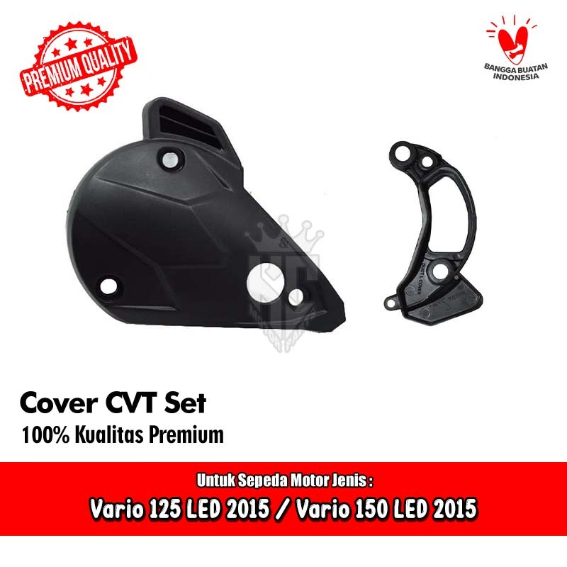 Cover Mesin Tutup Bak CVT Set Honda Vario 125 150 LED 2015 - 2017