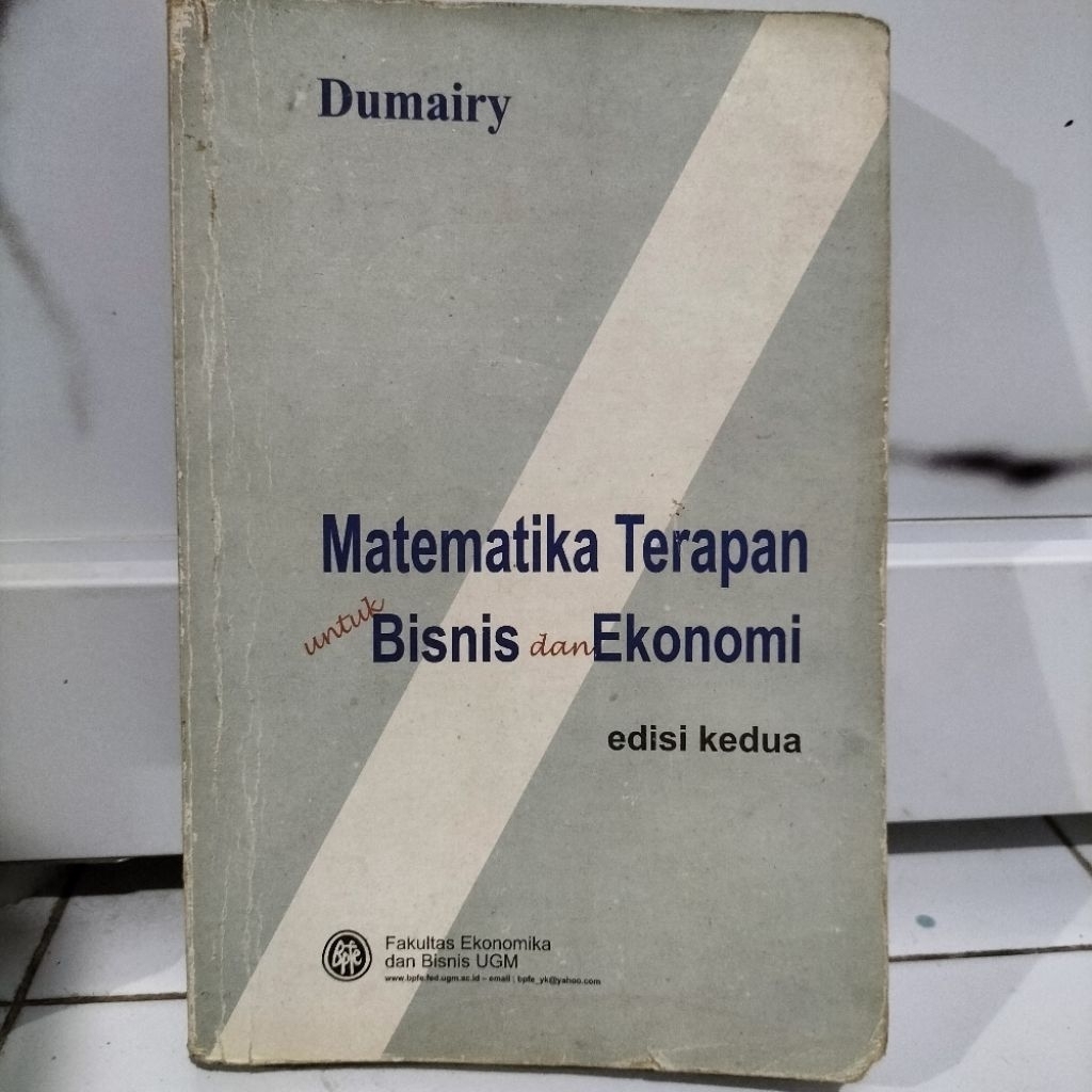 Buku Matematika Terapan Bisnis Ekonomi (DUMAIRY)