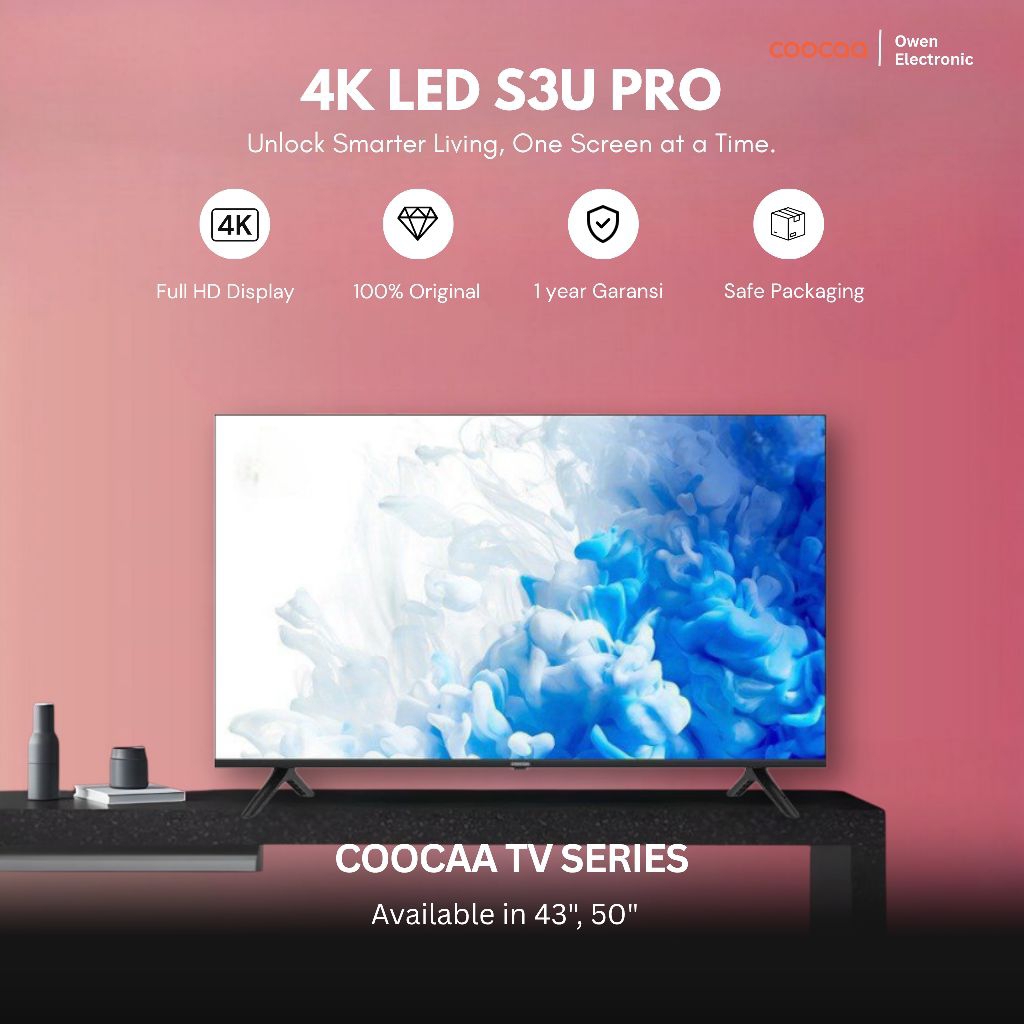 COOCAA 50S3U PRO SMART TV 50 inch