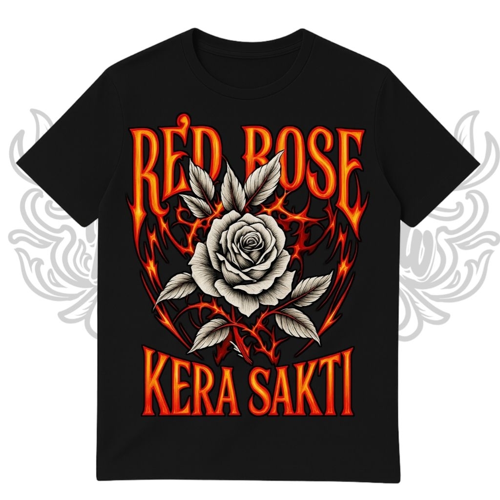 Kaos ikspi kera sakti, tshirt ikspi red rose kera sakti, atribut ikspi, kaos ikspi simpel