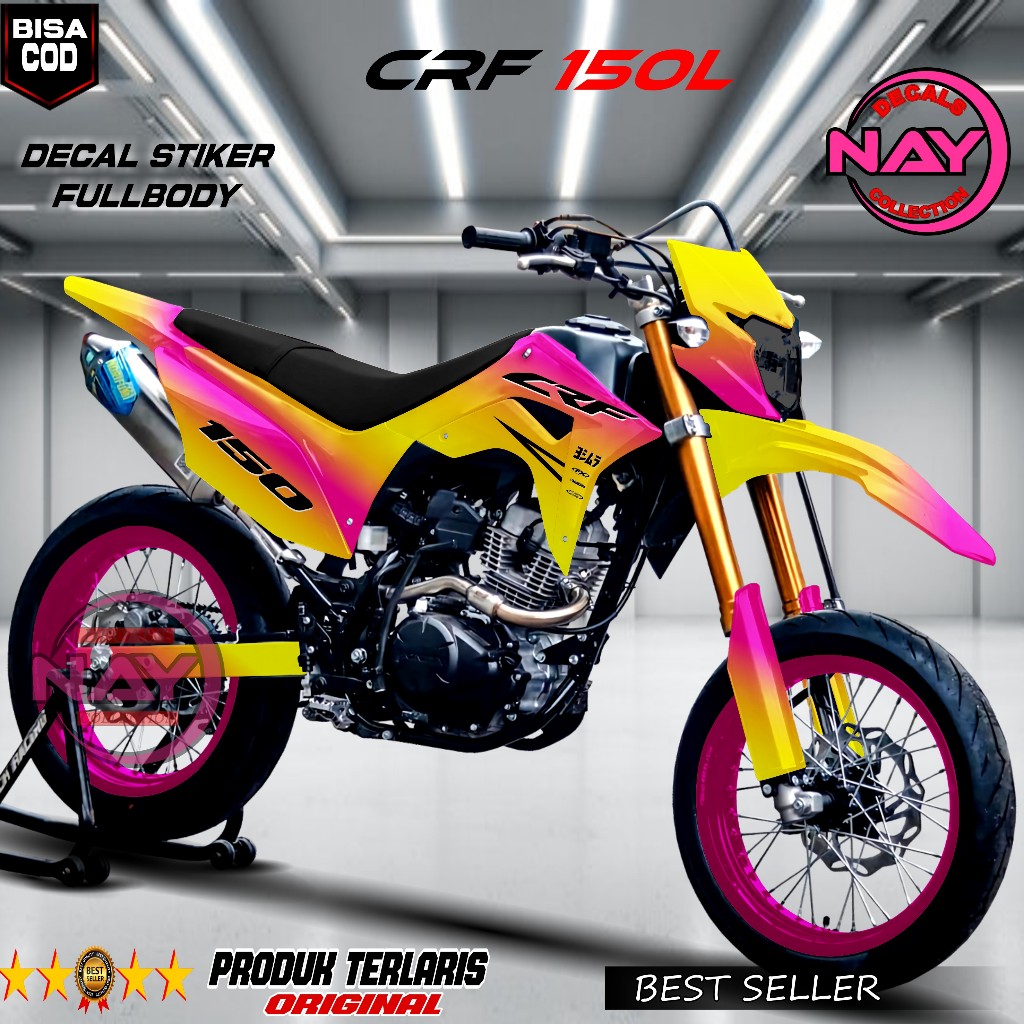 Decal CRF 150L 2018 Fullbody Desain Bunglon/ Variasi Stiker Decal Fullbody Kualitas premium   NDC497