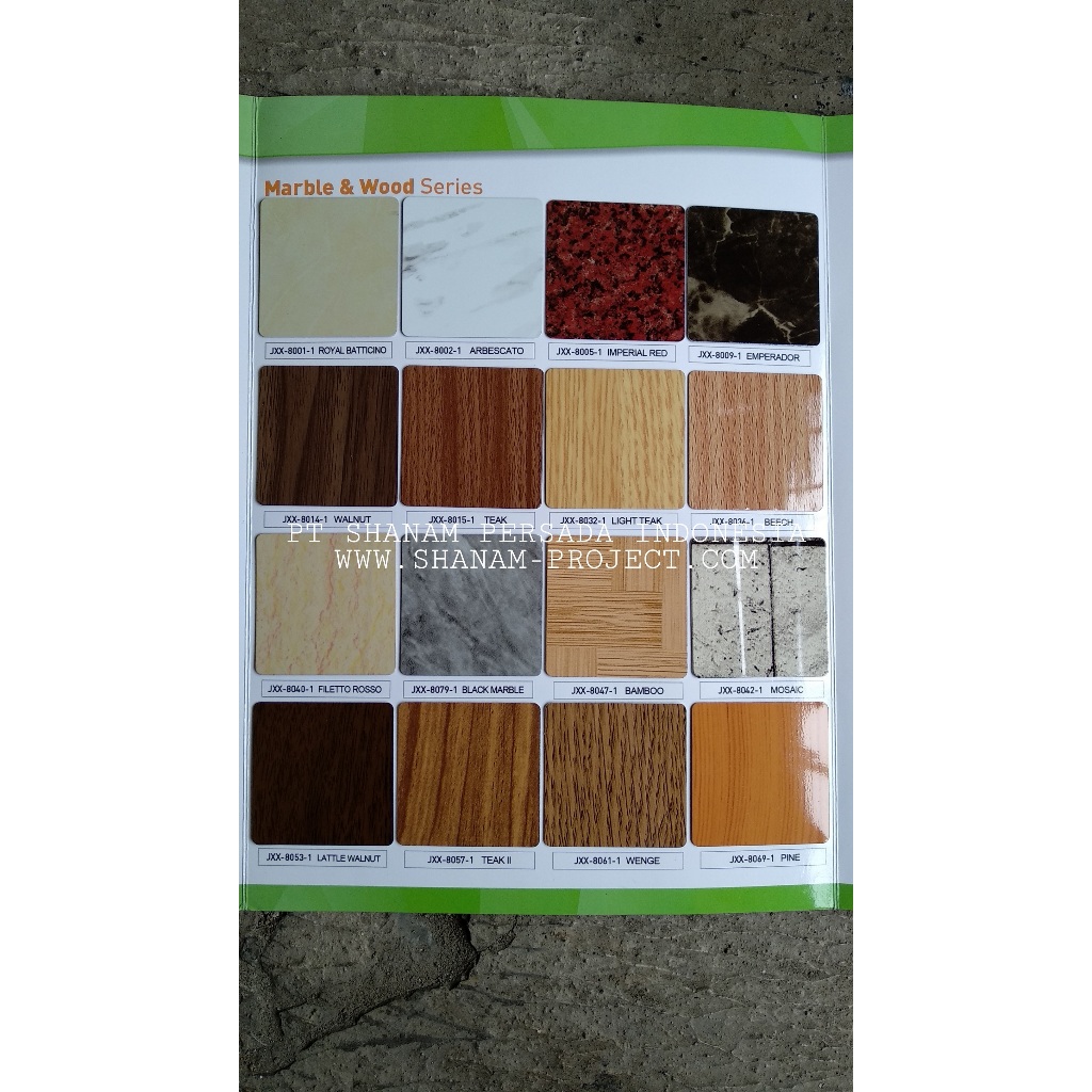 ACP GRH 3 mm PE 0.05 mm (Wooden Colour) Bandung dan Cimahi (Only Material)