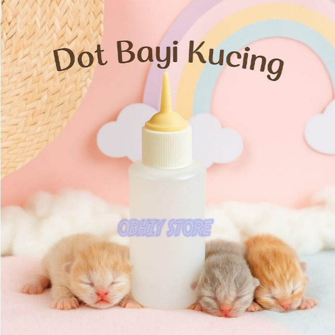 Dot Lembut untuk Bayi Kucing Baru Lahir Dot Kucing Susu Bayi Kucing Growssy Botol Susu Anak Kucing