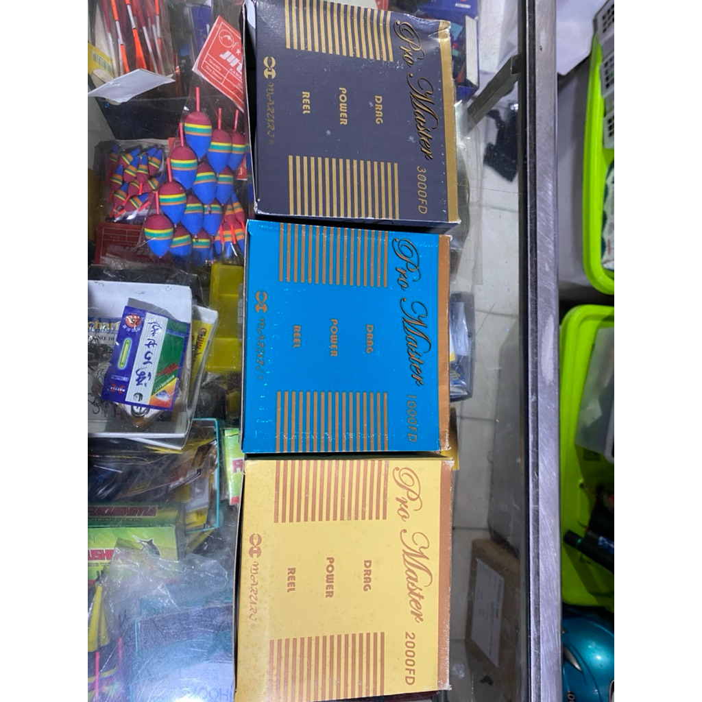 Reel Spinning Maruri Pro Master FD | 3 Ball Bearing | Long Cast Spool | Powerful & Awet