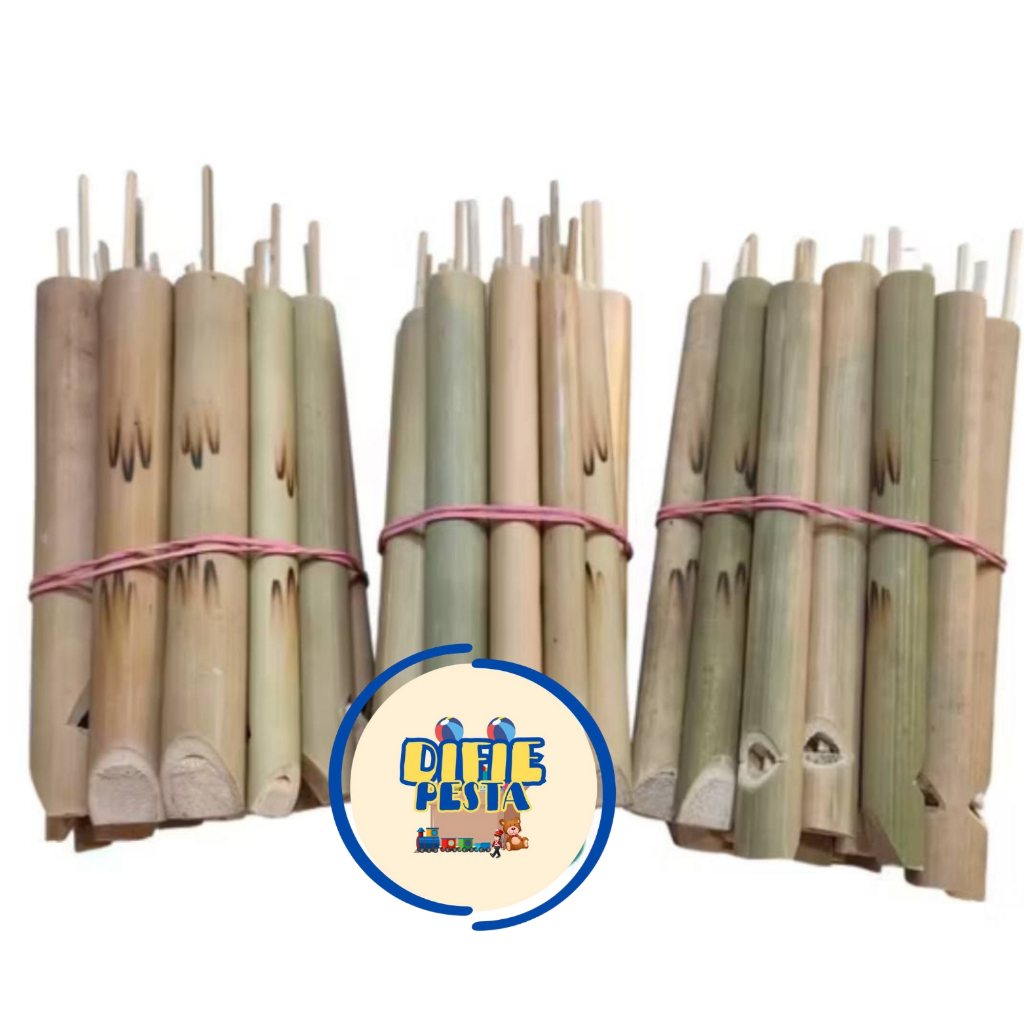 Mainan Suling Bambu CURAH Suara Burung 20 Pcs